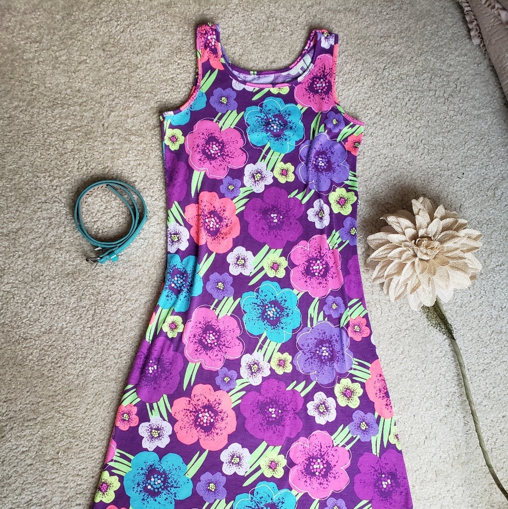 Circo colorful dress with belt